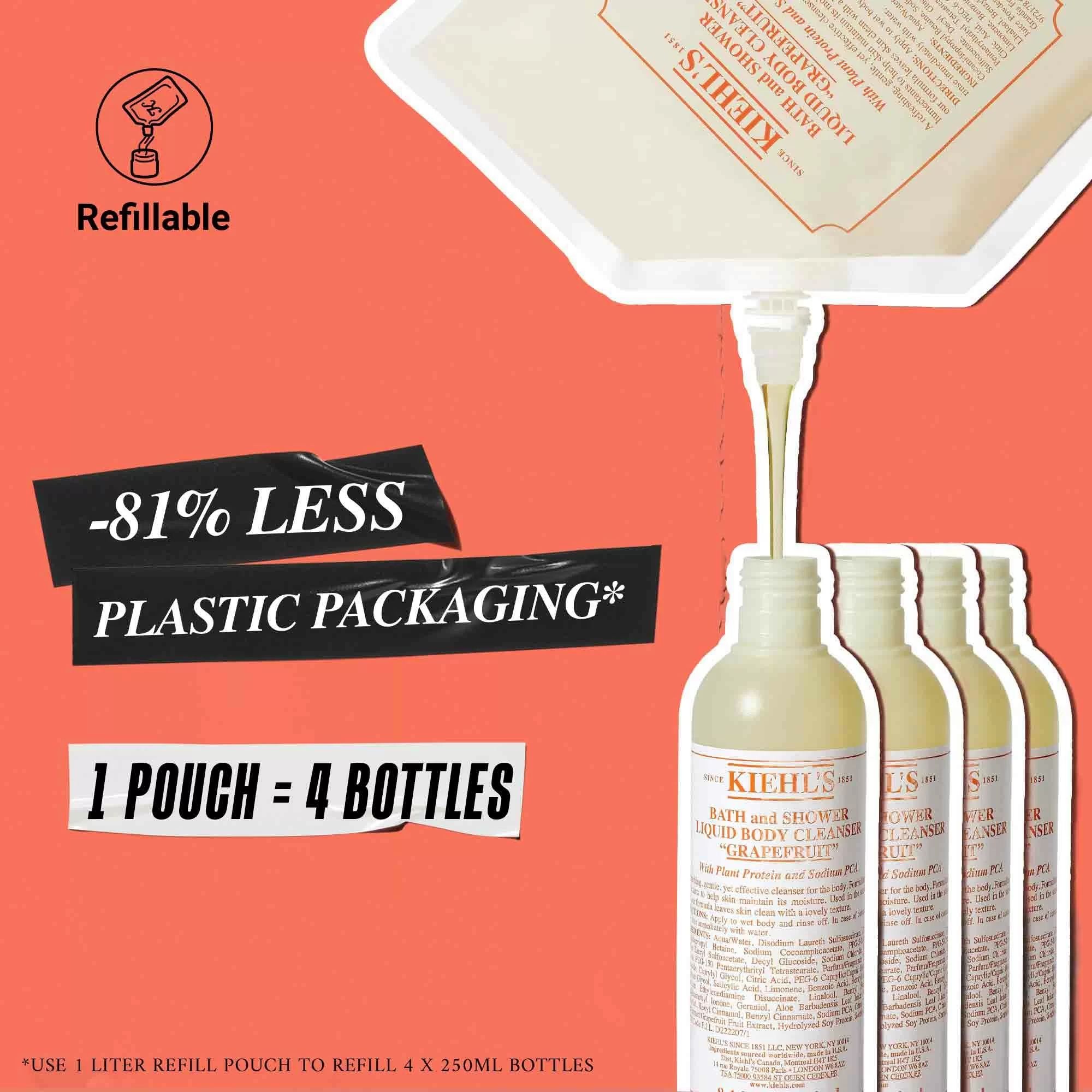 Grapefruit Bath and Shower Liquid Body Cleanser